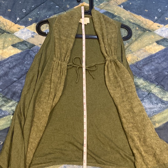 SHAE Green Cardigan Tie Around Womens Large Worn Excellent Condition - Picture 9 of 10